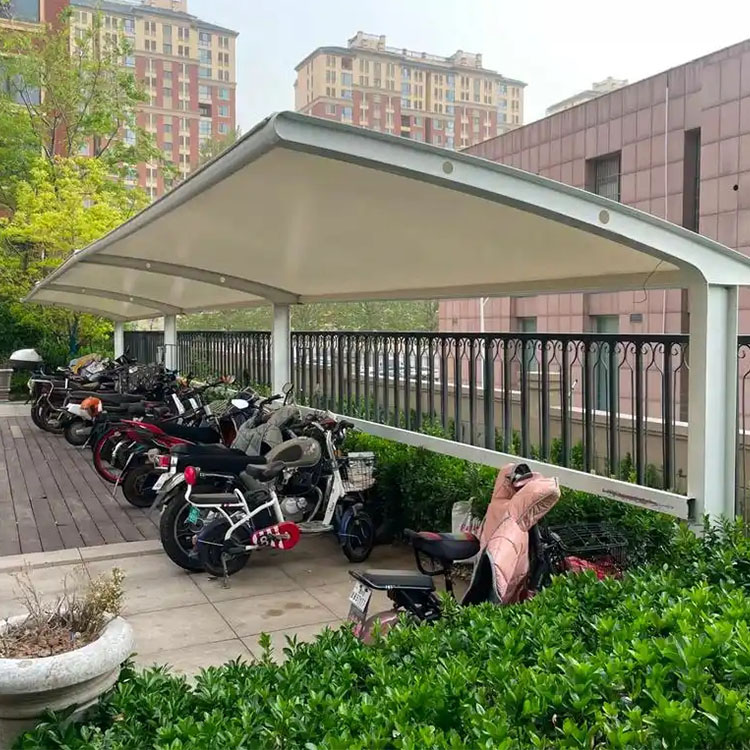 巴里坤哈萨克膜结构电动车棚